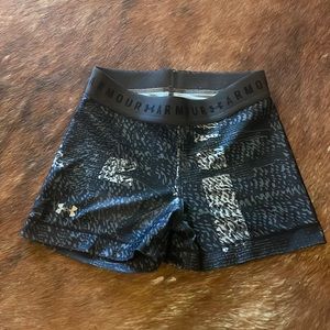 Black & grey print Under Armour spandex - XS